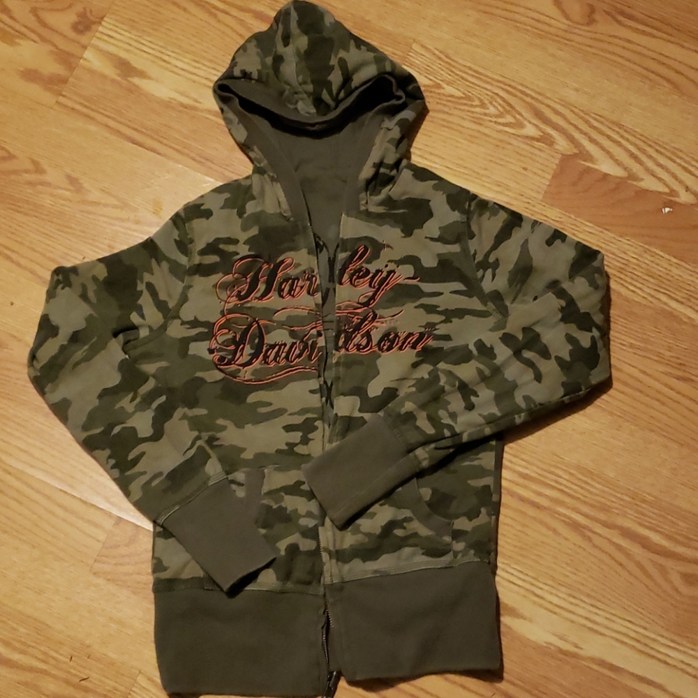 Harley Davidson reversable zip up